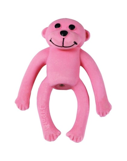 Lil Pals Latex Monkey Dog Toy Pink - 1 count