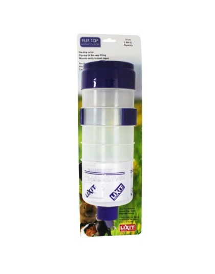 Lixit Quick Lock Flip Top Water Bottle with Valve - 32 oz