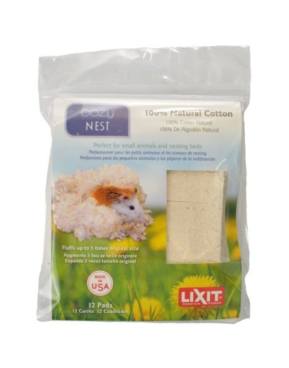 Lixit Cozy Nest Natural Cotton Bedding - 12 Count