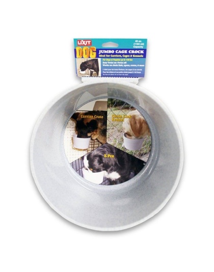 Lixit Quick Lock Crock Hanging Feeder - Jumbo (40 oz)