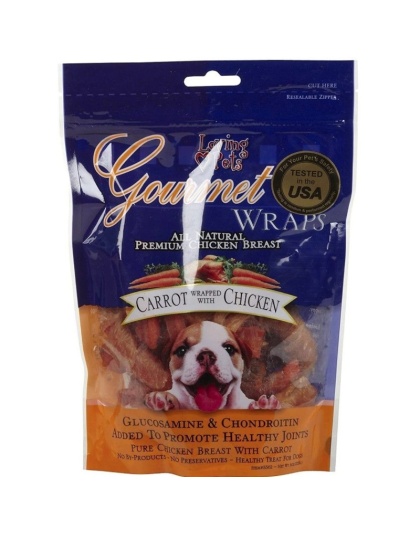 Loving Pets Gourmet Carrot & Chicken Wraps - 6 oz