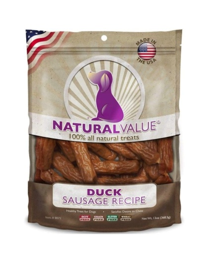 Loving Pets Natural Value Duck Sausages - 14 oz