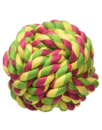 Mammoth Cottonblend Monkey Fist Ball Flossy Dog Toy 2.5" Mini - 1 count
