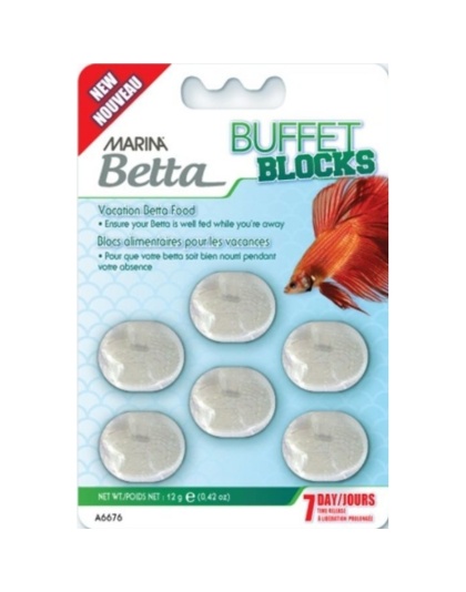 Marina Betta Buffet Blocks 7 Day Vacation Food - 0.42 oz