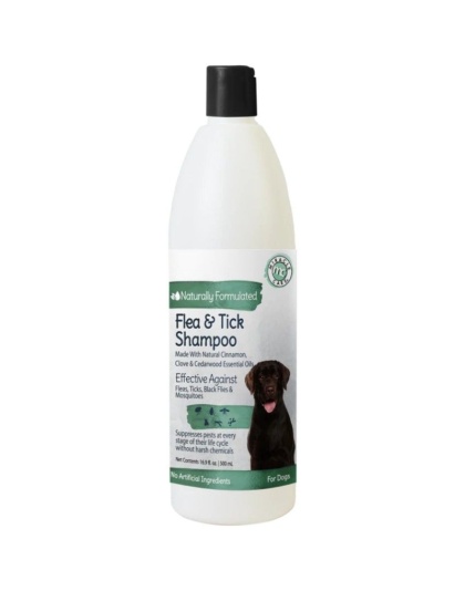 Miracle Care Natural Flea & Tick Shampoo for Dogs - 16.9 oz