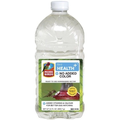 More Birds Health Plus Ready To Use Hummingbird Nectar Clear - 64 oz