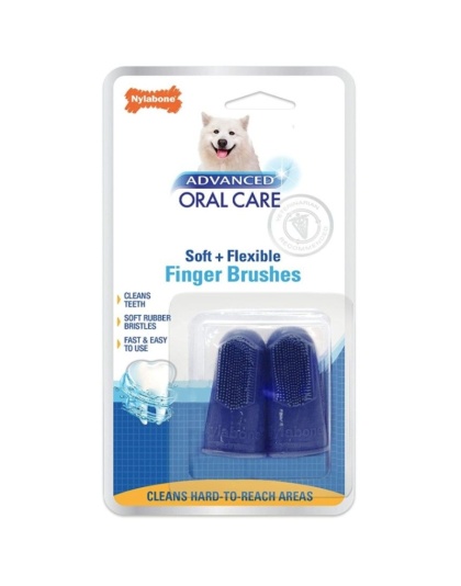 Nylabone Advanced Oral Care Finger Brush - 2 Pack