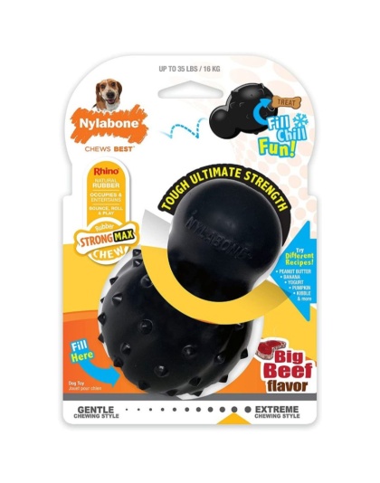 Nylabone Strong MAX Stuffable Chew Cone Toy Beef Flavor  - Medium - 1 count