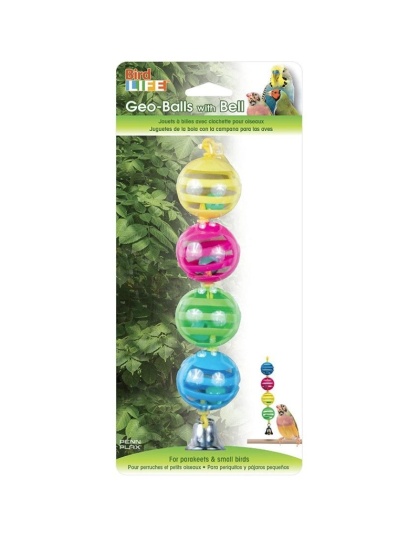 Penn Plax Geo Balls with Bell - 1 count