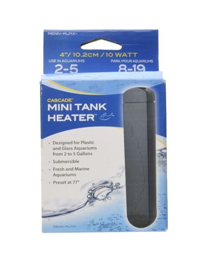 Penn Plax Cascade Plastic Safe Mini Heater - 10 watt