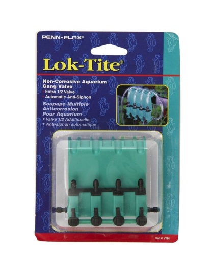 Penn Plax Lok-Tite Plastic Valve with Hanger 4 Gang Valve - 1 count