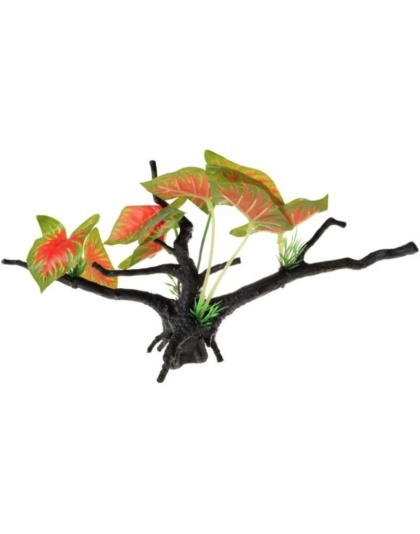 Penn Plax Driftwood Plant - Green & Red - Wide - 1 Count