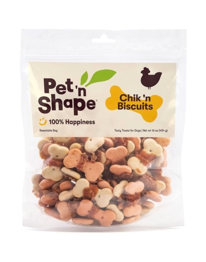 Pet 'n Shape Chik 'n Biscuits Dog Treats - 16 oz