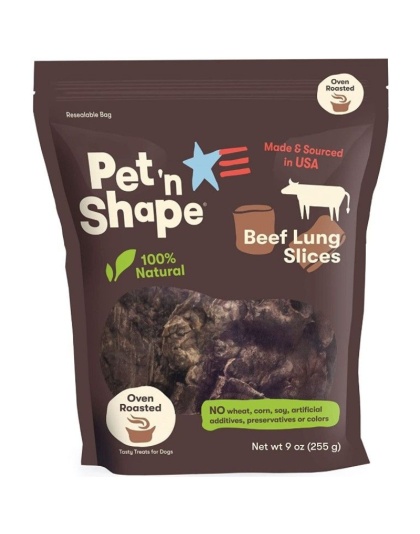 Pet 'n Shape Natural Beef Lung Slices Dog Treats - 9 oz