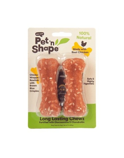 Pet 'n Shape Long Lasting Chewz Bone - 4" Long (2 Pack)
