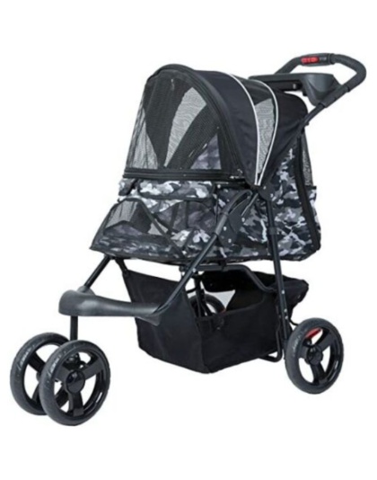 Petique Durable Pet Stroller Black Camo - 1 count