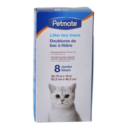 Petmate Cat Litter Pan Liner - Jumbo (8 Pack)