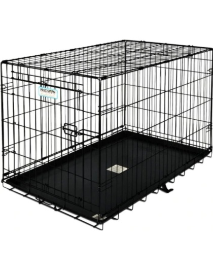 Precision Pet Pro Value by Great Crate - 1 Door Crate - Black - Model 2000 (24"L x 18"W x 19"H) For Dogs up to 25 lbs