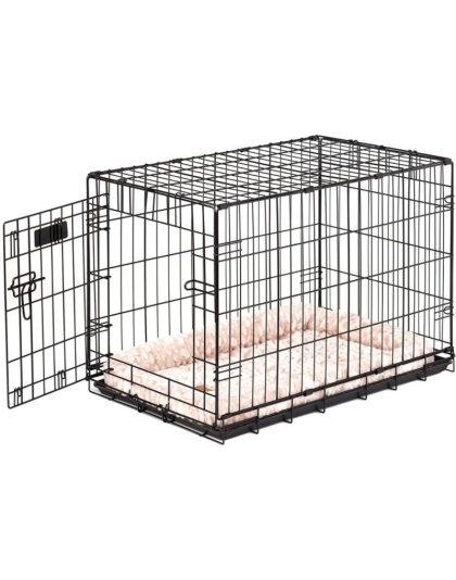 Precision Pet Pro Value by Great Crate - 1 Door Crate - Black - Model 3000 (30"L x 19"W x 21"H) For Dogs up to 40 lbs