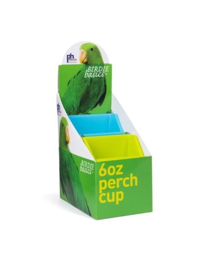 Prevue Birdie Basics 6 oz Perch Cup for Birds - 12 count