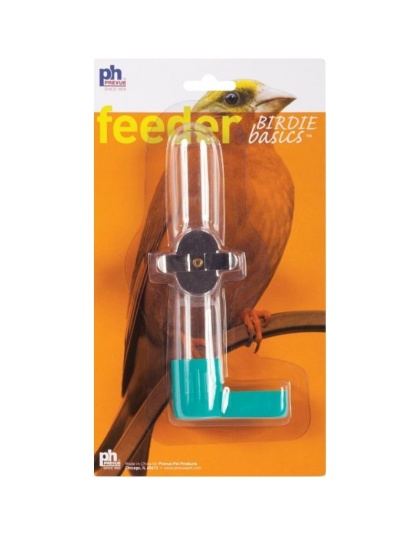 Prevue Birdie Basics Glass Fountain Feeder - 6in. High - Holds 1.8 oz - (Assorted Colors)