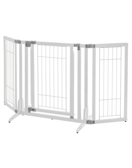 Richel Premium Plus Freestanding Pet Gate - Origami White