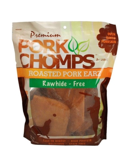 Pork Chomps Roasted Pork Skin Pig Earz - 10 Pack