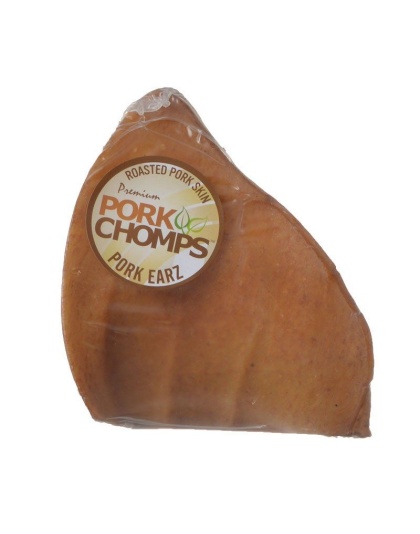 Pork Chomps Roasted Pork Skin Pig Earz - 1 Pack