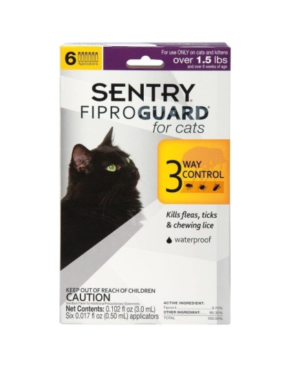 Sentry FiproGuard for Cats - 6 Doses