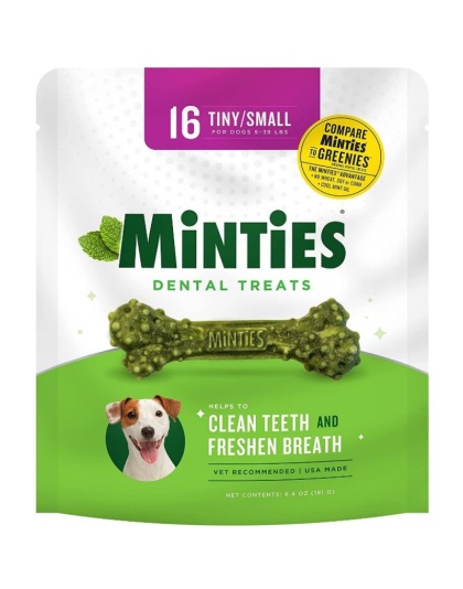 Sergeants Minties Dental Treats for Dogs Tiny Small - 16 count