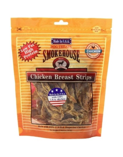 Smokehouse Treats Chicken Breast Strips - 8 oz