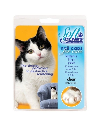 Soft Claws Nail Caps for Cats Clear - Kitten