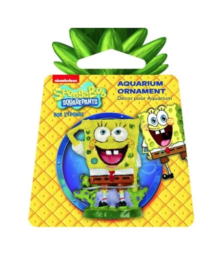 Spongebob Spongebob Square Pants Aquarium Ornament - Spongebob Ornament (2" Tall)