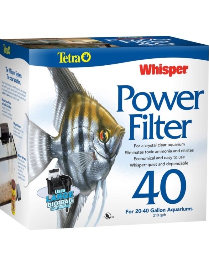Tetra Whisper Power Filter for Aquariums - PF-40 (20-40 Gallon Aquariums)