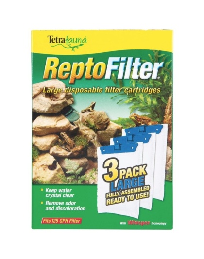 Tetrafauna ReptoFilter Disposable Filter Cartridges - Large - 125 GPH (3 Pack)