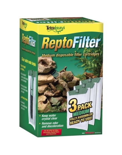 Tetrafauna ReptoFilter Disposable Filter Cartridges - Medium - 90 GPH (3 Pack)