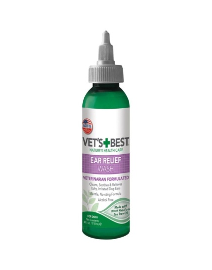 Vets Best Ear Relief Wash for Dogs - 4 oz