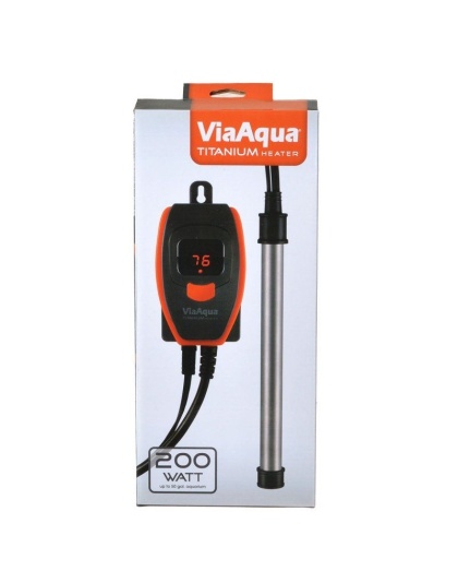 Via Aqua Titanium Heater - 200 Watt - (50 Gallons)