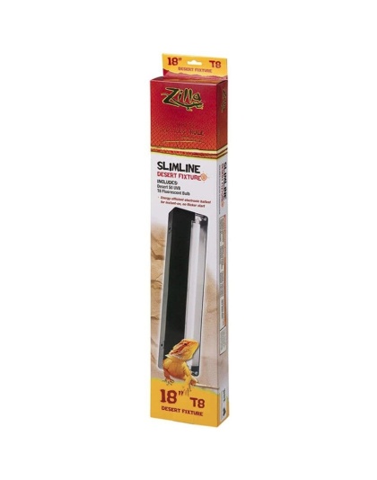 Zilla Slimline Desert 50 UVB Fluorescent Fixture - 18" T8 UVB Fixture