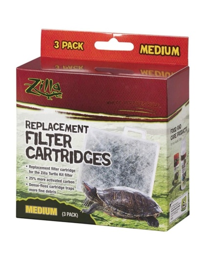 Zilla Replacement Filter Cartridges - Medium - 3 count