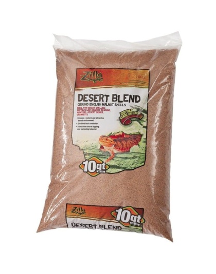 Zilla Desert Blend Ground English Walnut Shells Reptile Bedding - 10 Quarts