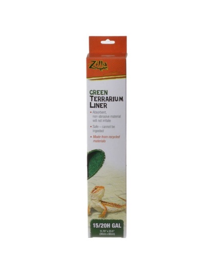 Zilla Green Terrarium Liner - 15/20H Gallon Tanks - (11.75"L x 23.5"W)