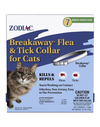 Zodiac Breakaway Flea & Tick Collar for Cats - 7 Month Supply