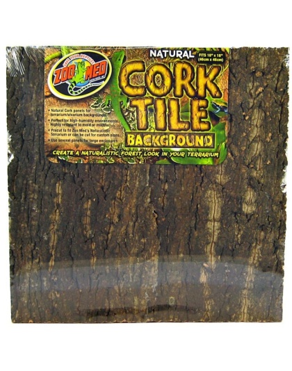 Zoo Med Natural Cork Tile Terrarium Background - Large (18"Long x 18" Wide)