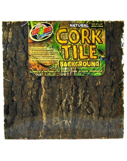 Zoo Med Natural Cork Tile Terrarium Background - Small - (12" Long x 12" Wide)