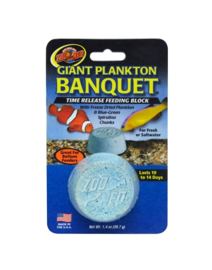 Zoo Med Plankton Banquet Fish Feeding Block - Giant - 1 Pack