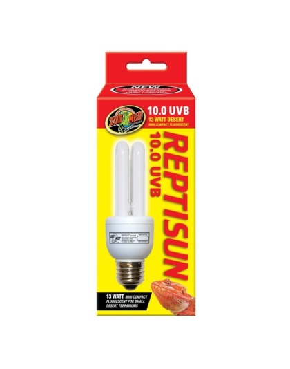 Zoo Med ReptiSun 10.0 UVB Mini Compact Flourescent Replacement Bulb - 13 Watts (6" Bulb)