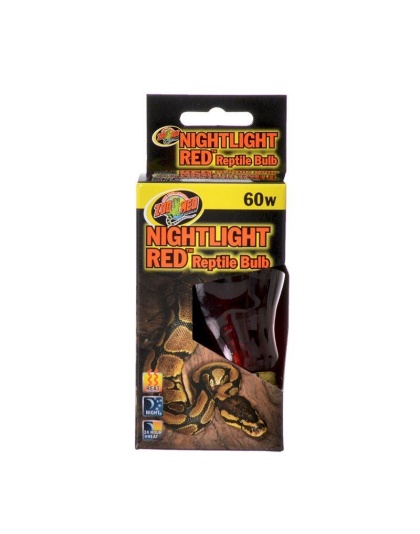 Zoo Med Nightlight Red Reptile Bulb - 60 Watts