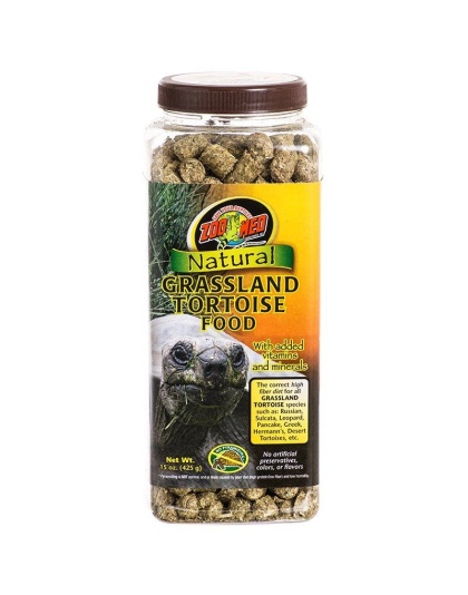 Zoo Med Natural Grassland Tortoise Food - 15 oz