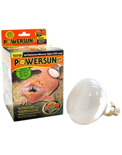 Zoo Med Powersun UVB Mercury Vapor Lamp - 160 Watt